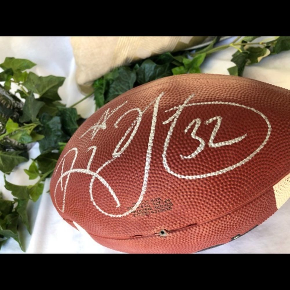 ❤️Ricky Watters + Jerry Rice Autographed Football - Picture 3 of 10